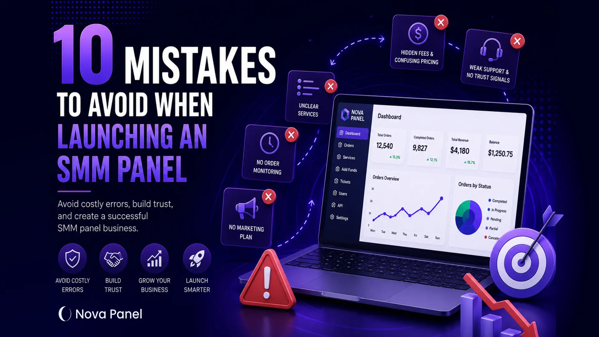 Ten mistakes to avoid when launching an SMM panel